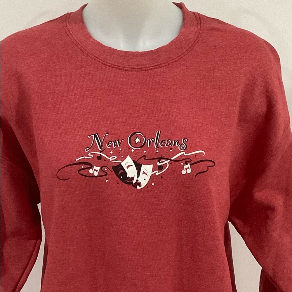 New - New Orleans Mardi Gras Heather Red Women's Sweatshirt Size Medium
